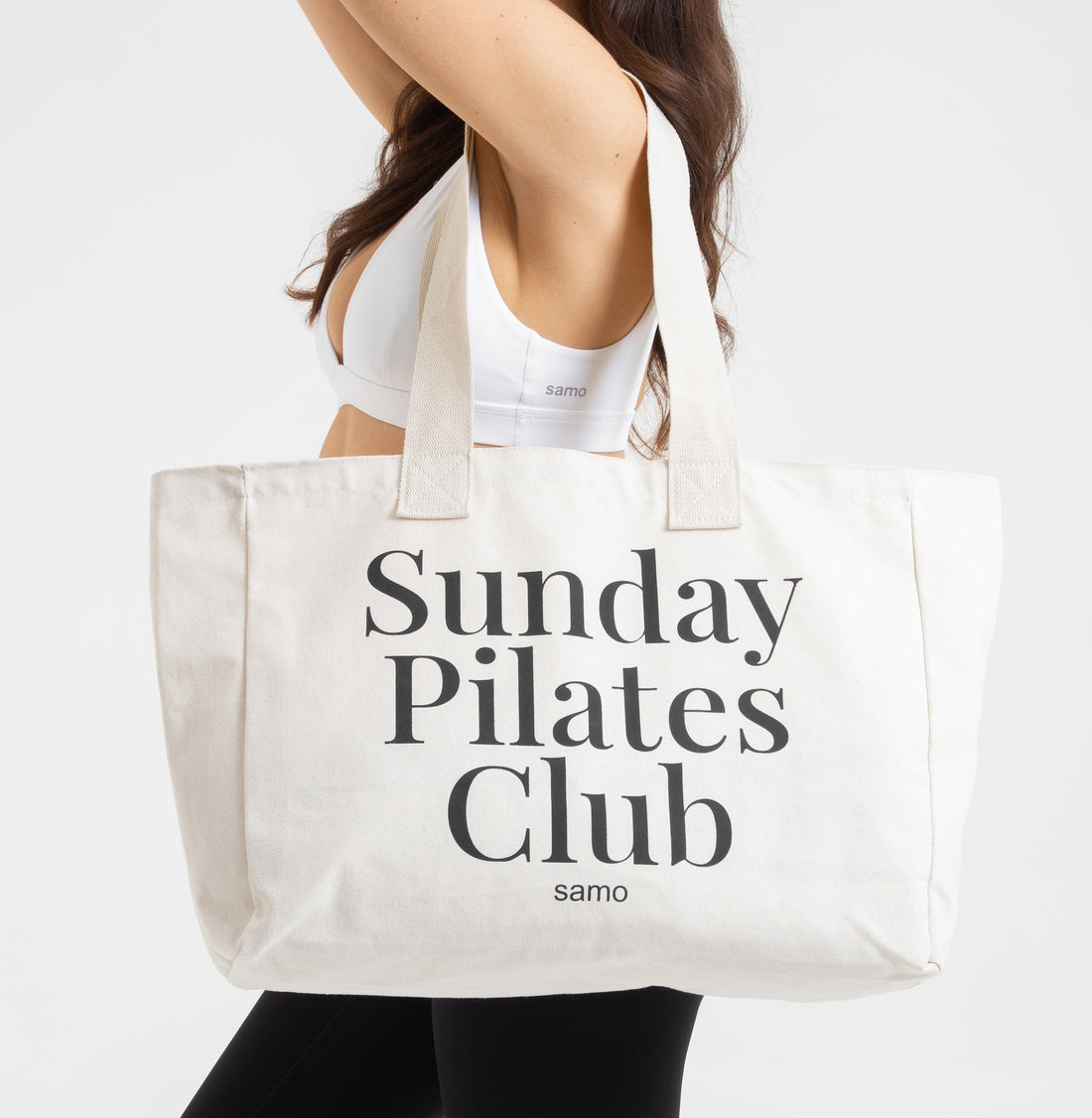 Pilates Club Canvas Tasche mit Innentasche für Handy &amp; Schlüssel