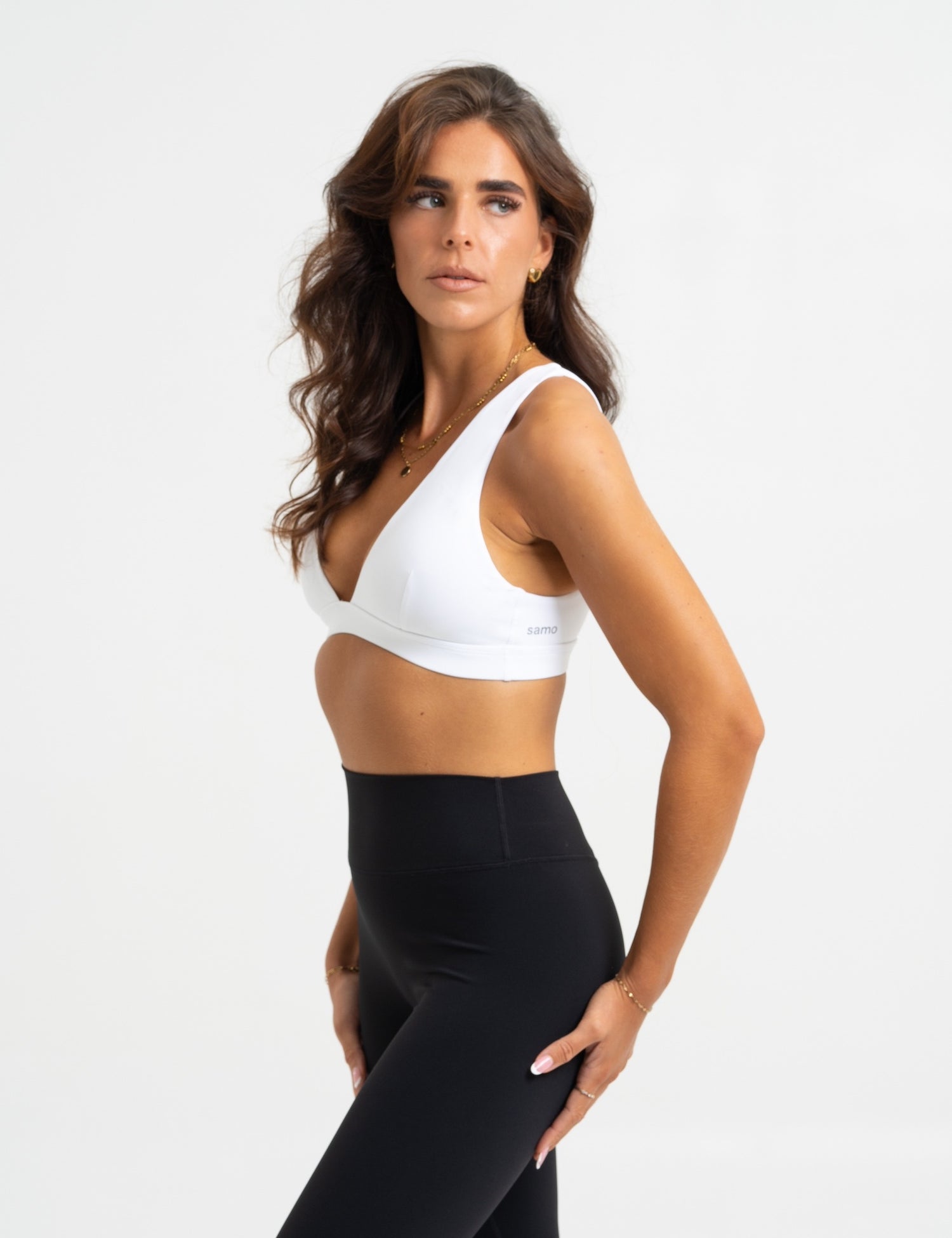 Pilates BH weiß